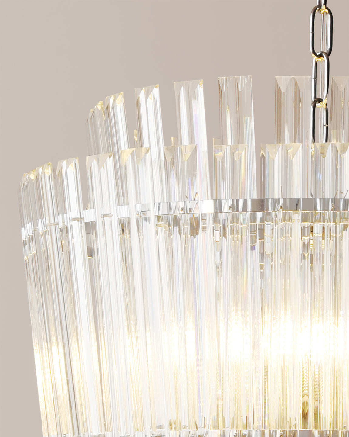 WINTHROP CRYSTAL TEARDROP CEILING LIGHT
