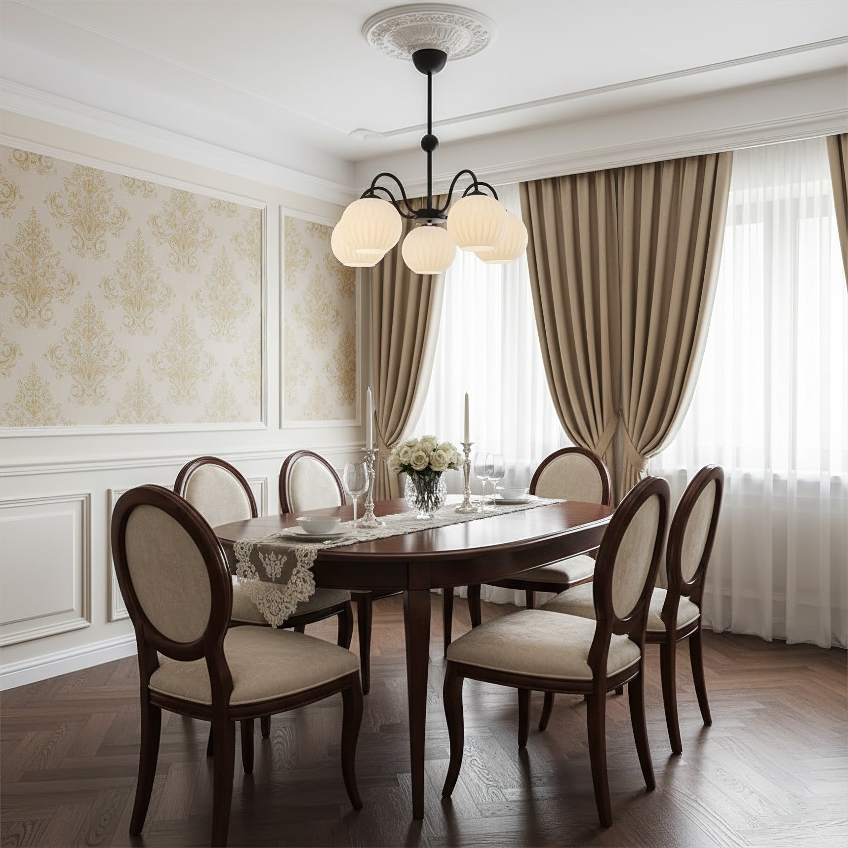 FENWICK CRYSTAL DROPLET CEILING LUMINAIRE