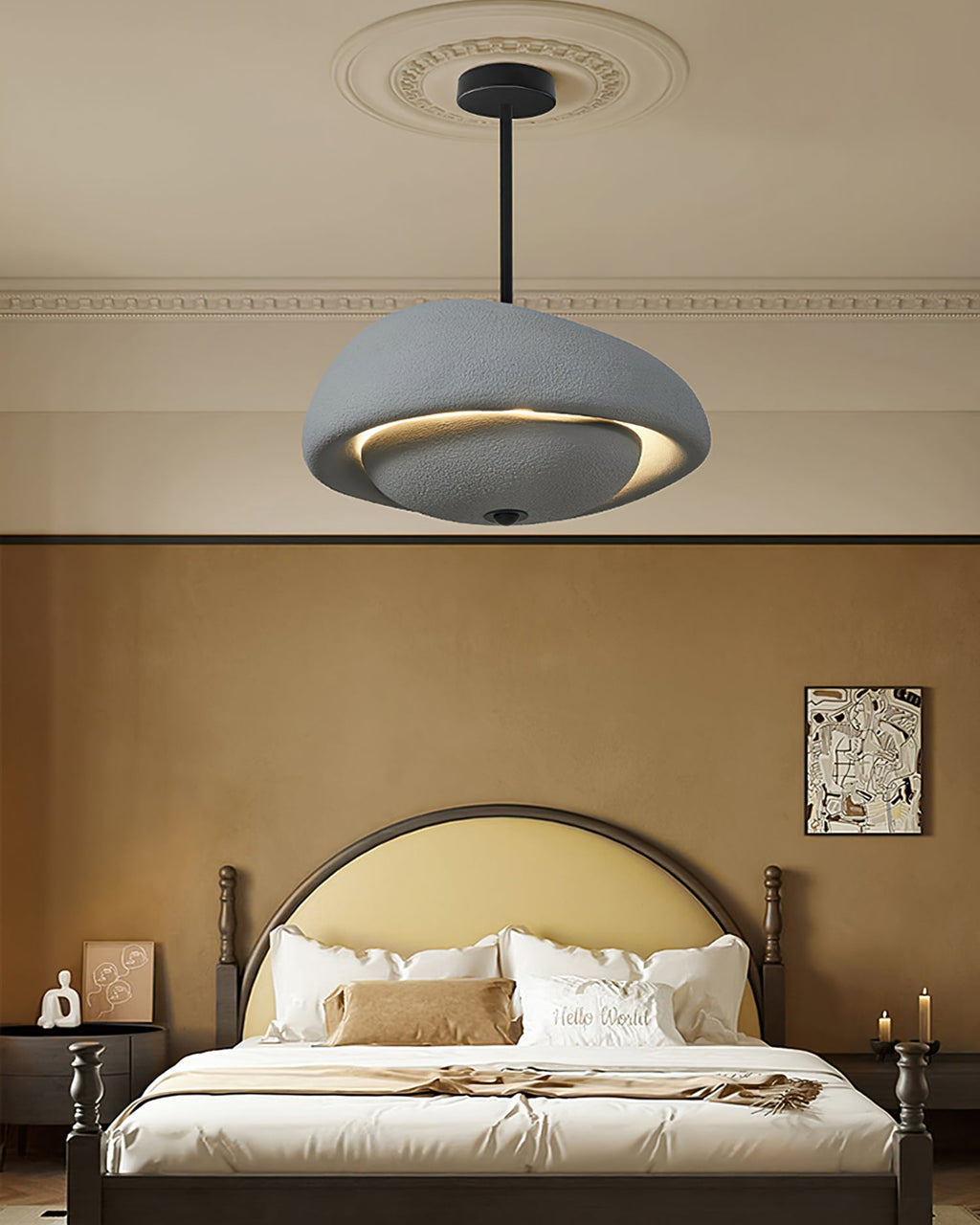 FENWICK GLAZED CERAMIC HANGING LANTERN