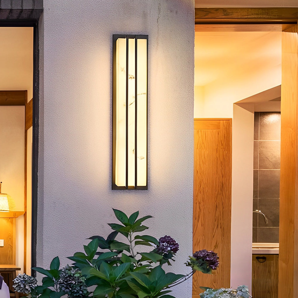 BRAMBLEWOOD RESIN SHIELD OUTDOOR LED WALL LANTERN