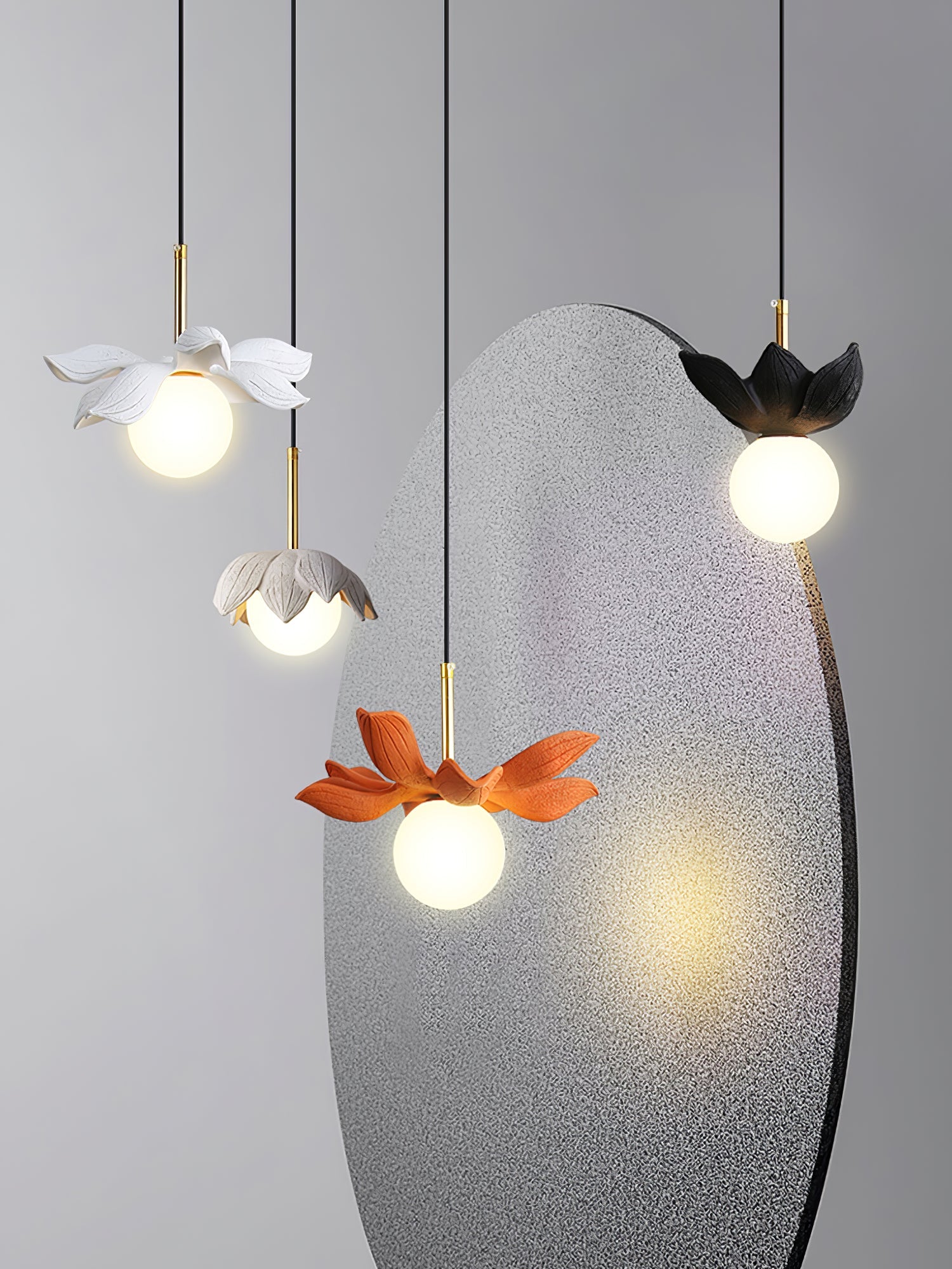 WINDSOR CAST RESIN TEARDROP LIGHTING