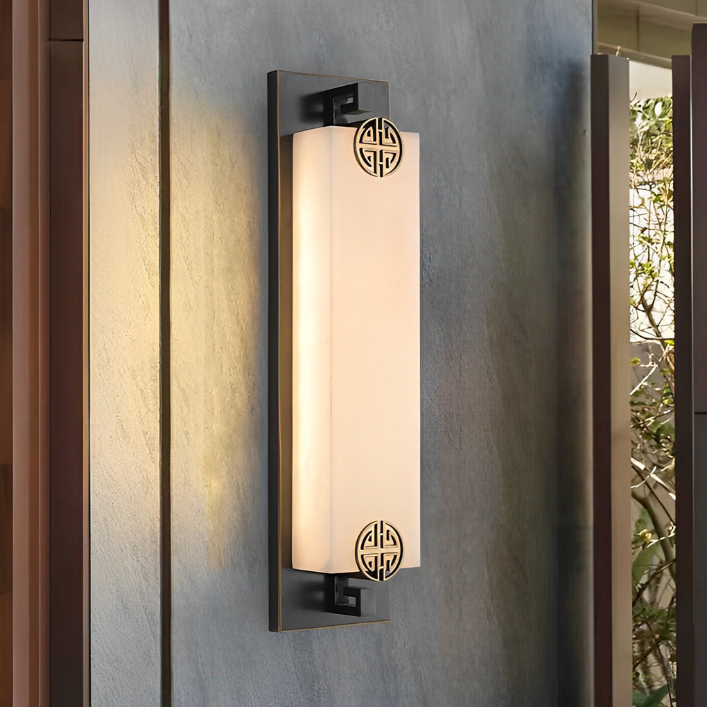 FENWICK RUSTIC BRONZE OUTDOOR WALL LANTERN