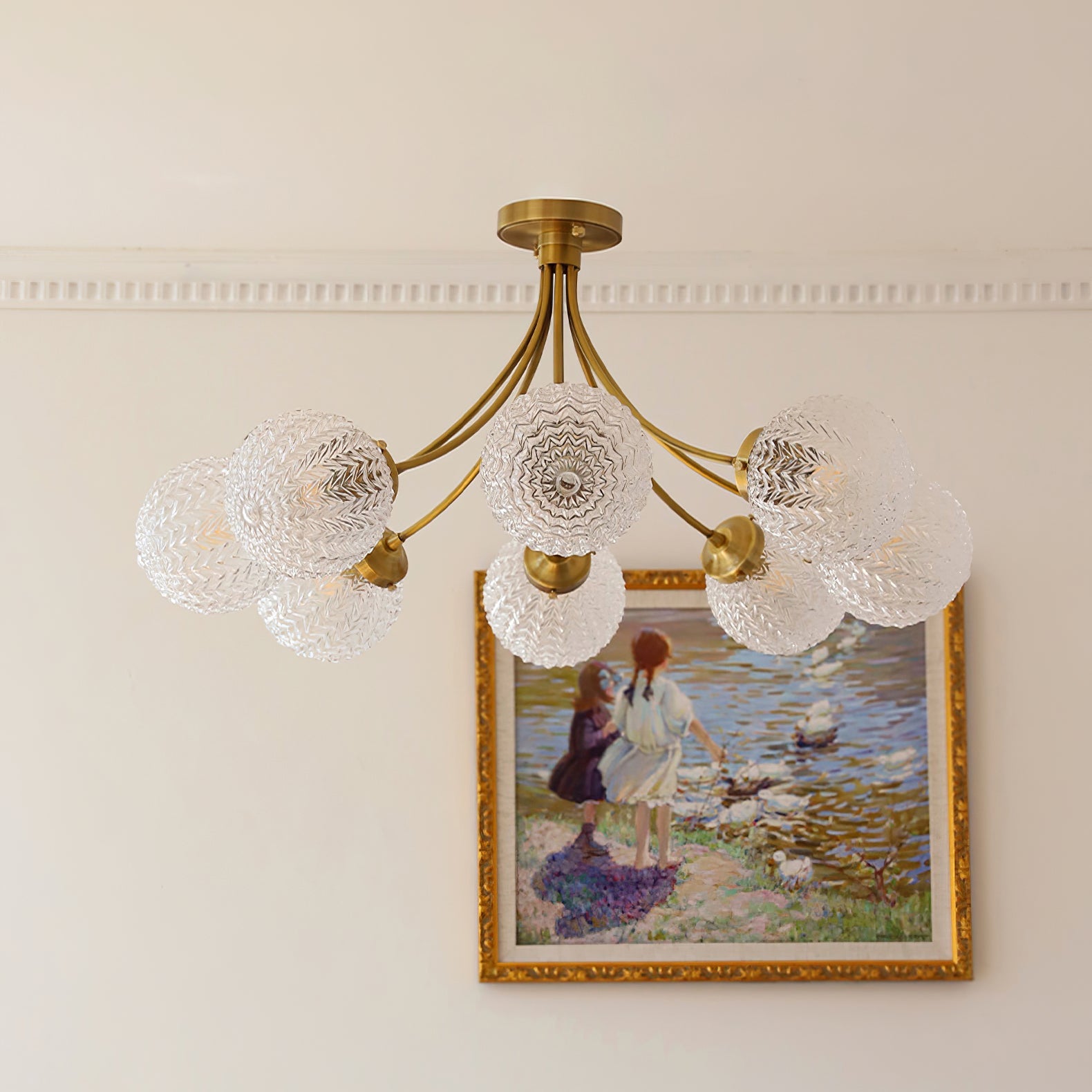 CHARLESTON VINTAGE GLASS HANGING LANTERN