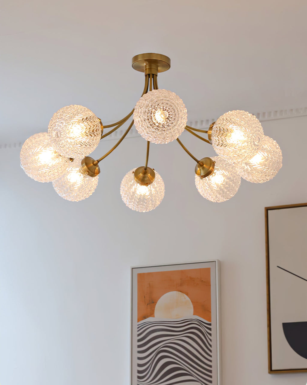 CHARLESTON VINTAGE GLASS HANGING LANTERN