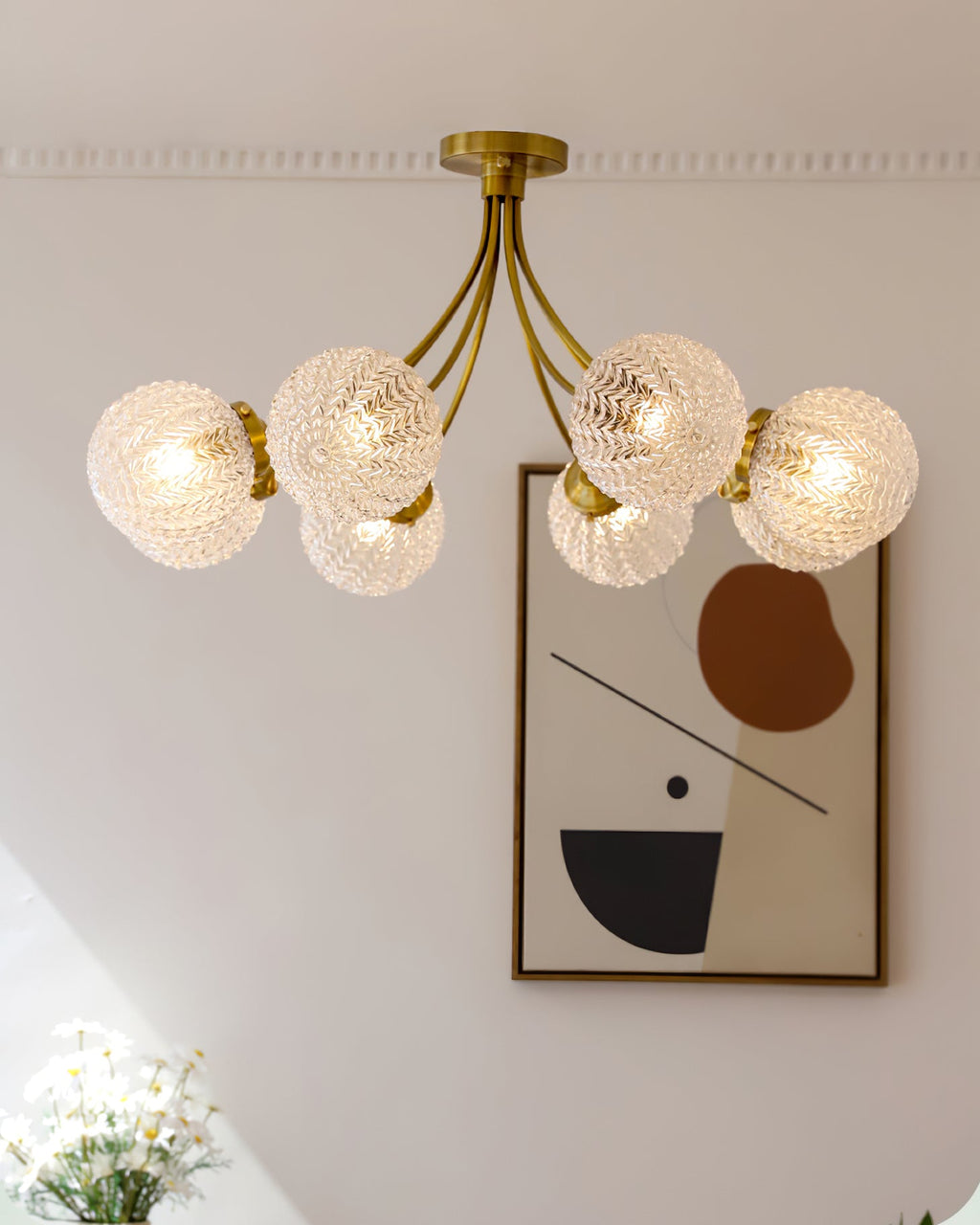 CHARLESTON VINTAGE GLASS HANGING LANTERN