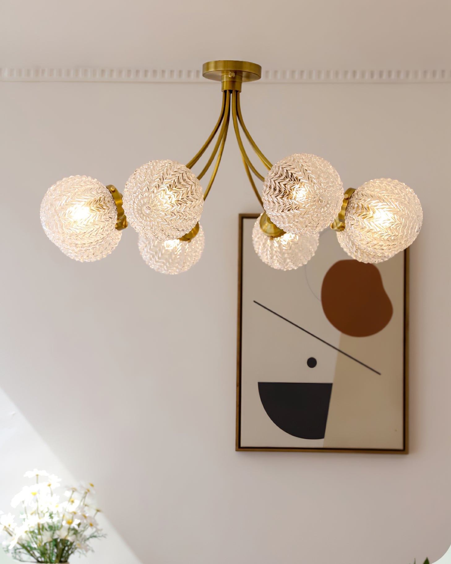 CHARLESTON VINTAGE GLASS HANGING LANTERN