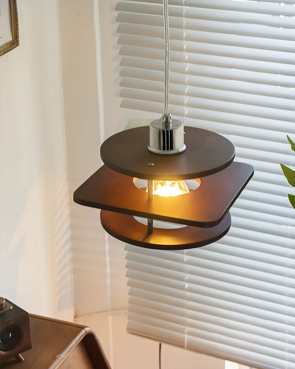 FENWICK WALNUT HANGING LANTERN