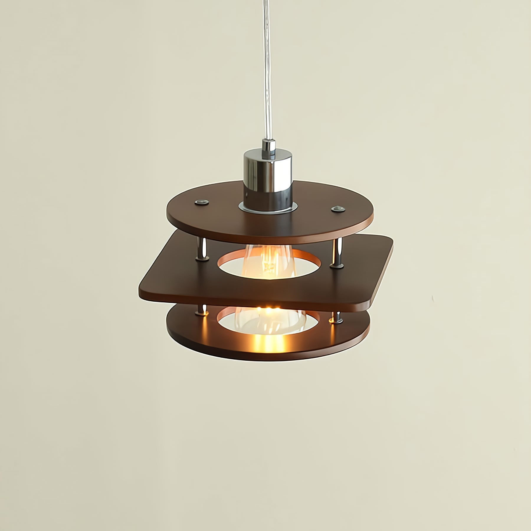 FENWICK WALNUT HANGING LANTERN