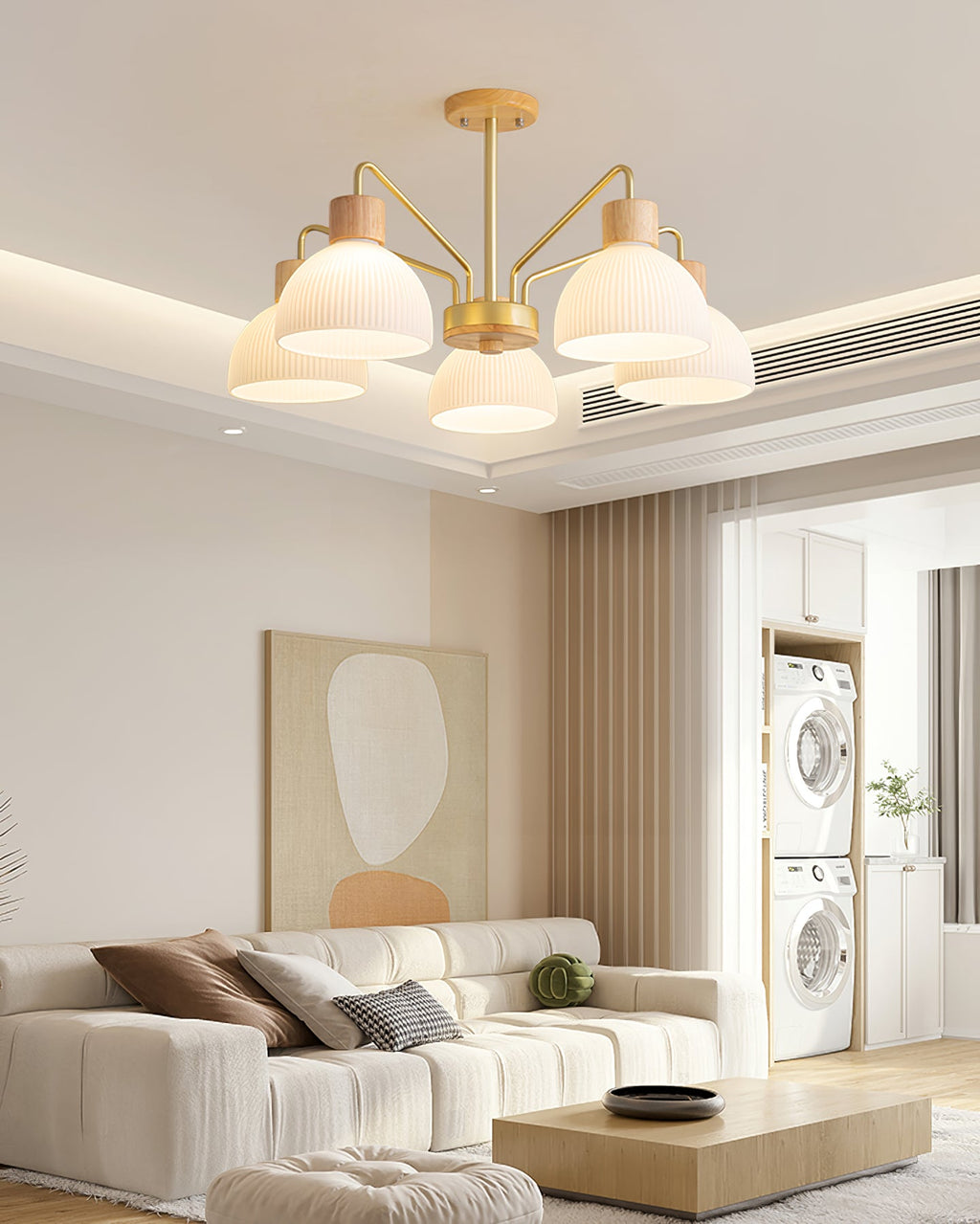 WINTHORPE RIBBED GLASS CEILING LANTERN