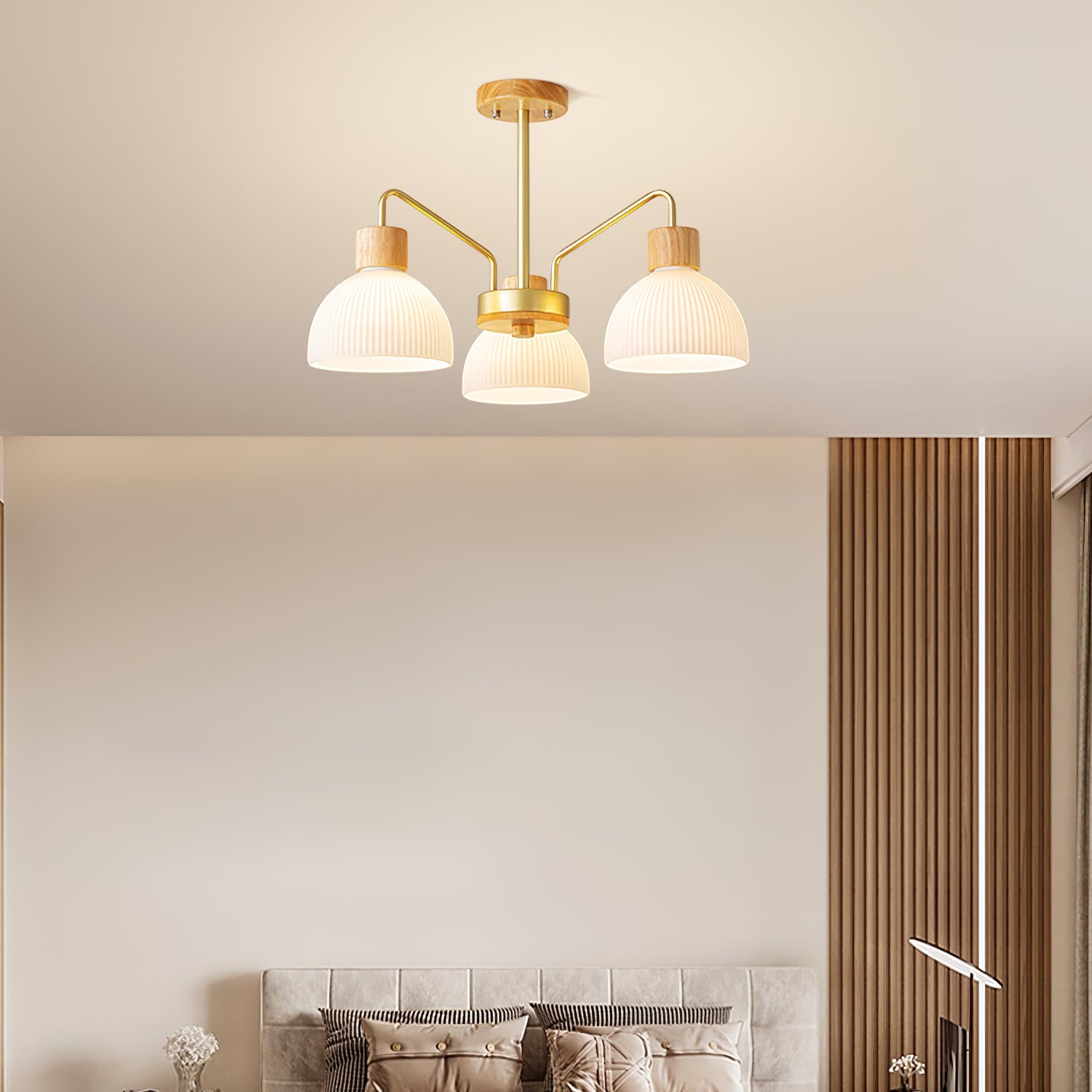 WINTHORPE RIBBED GLASS CEILING LANTERN