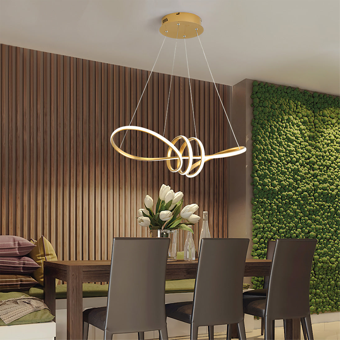 FLORENTINE SILK STRAND CEILING LUMINAIRE