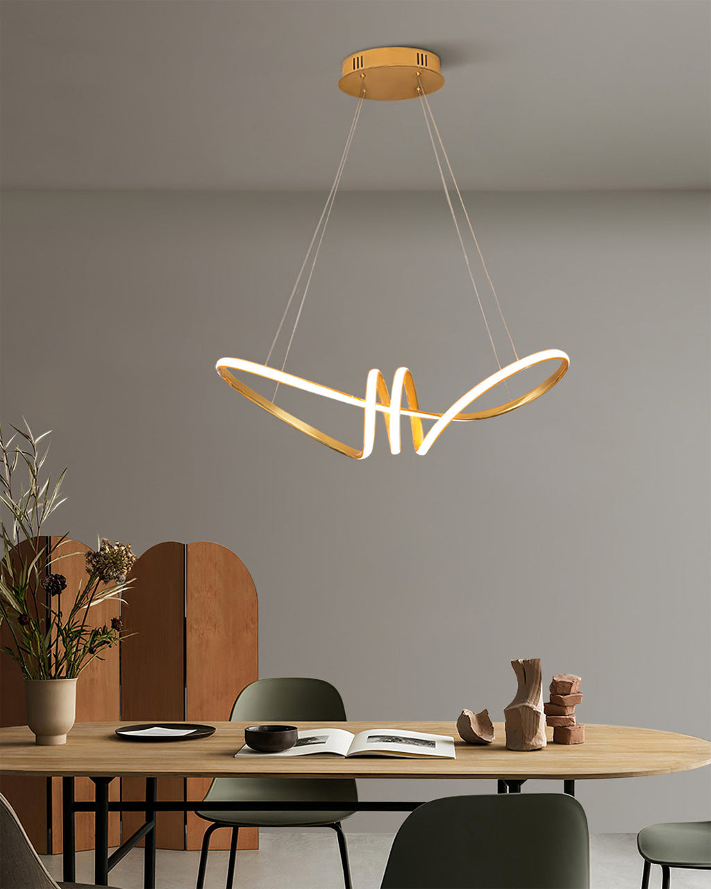 FLORENTINE SILK STRAND CEILING LUMINAIRE