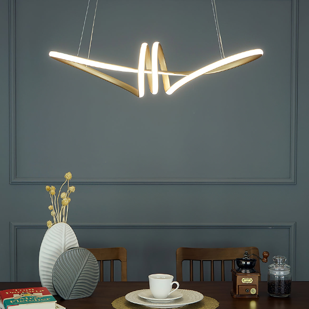 FLORENTINE SILK STRAND CEILING LUMINAIRE