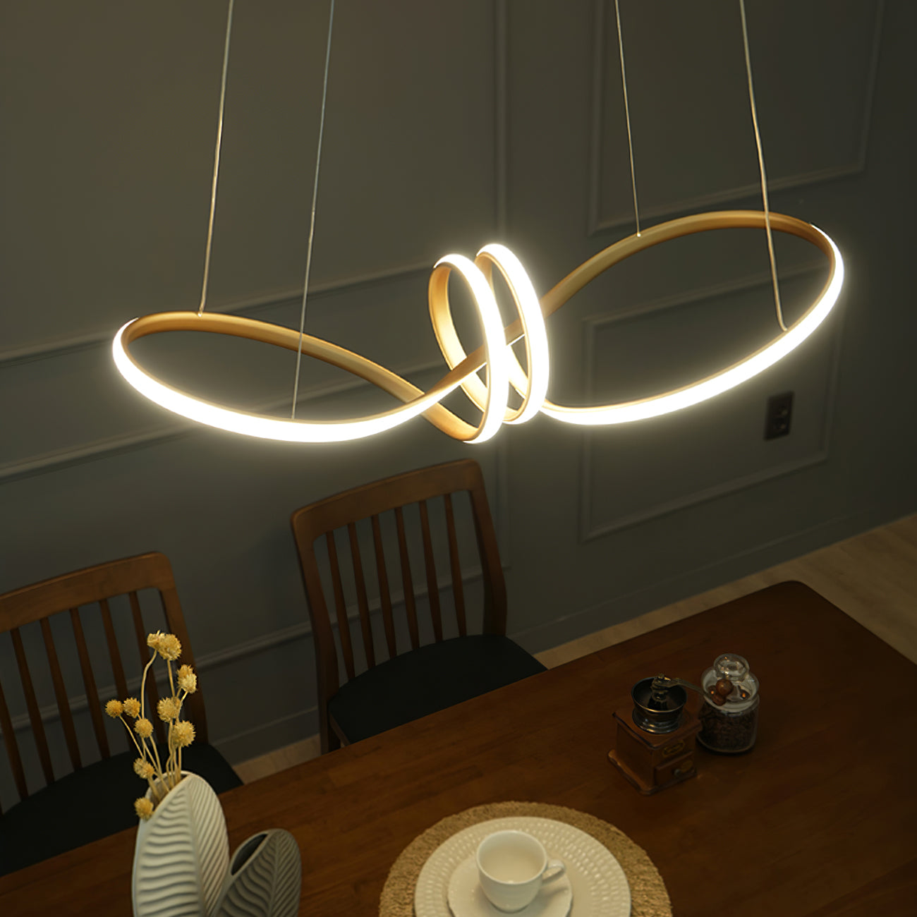 FLORENTINE SILK STRAND CEILING LUMINAIRE
