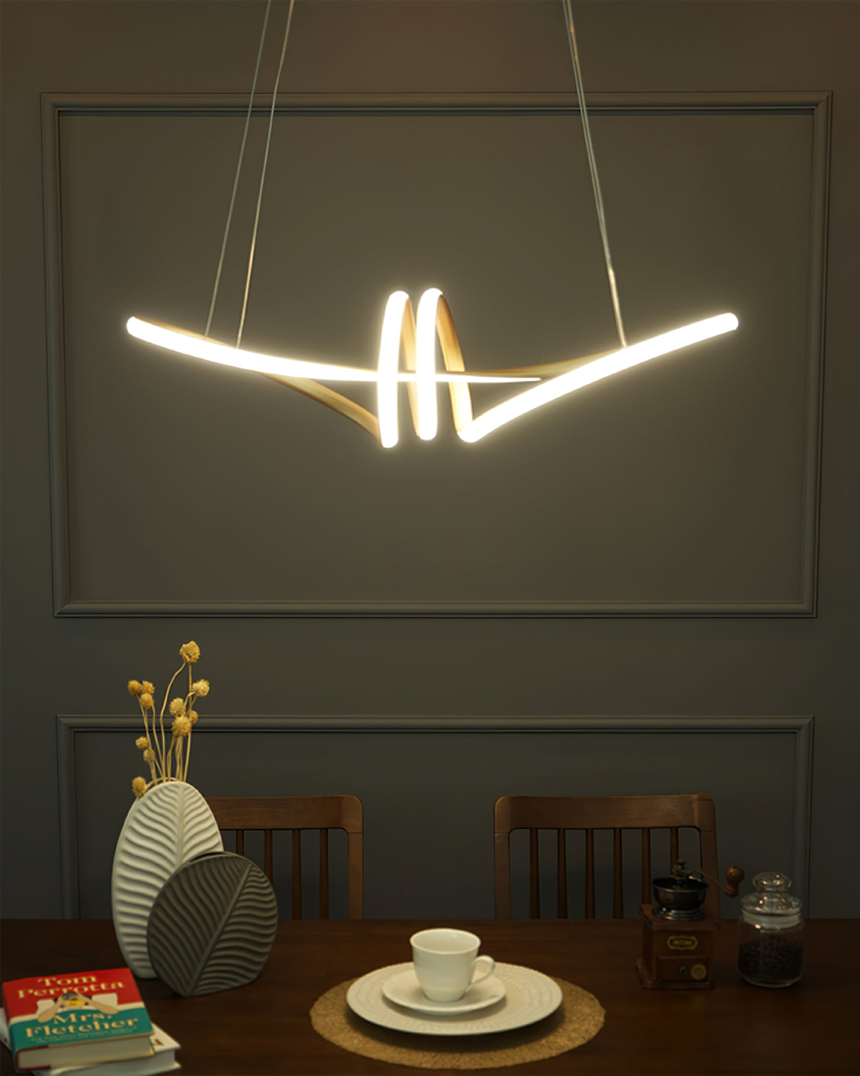 FLORENTINE SILK STRAND CEILING LUMINAIRE