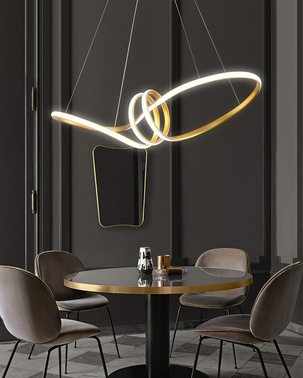 FLORENTINE SILK STRAND CEILING LUMINAIRE