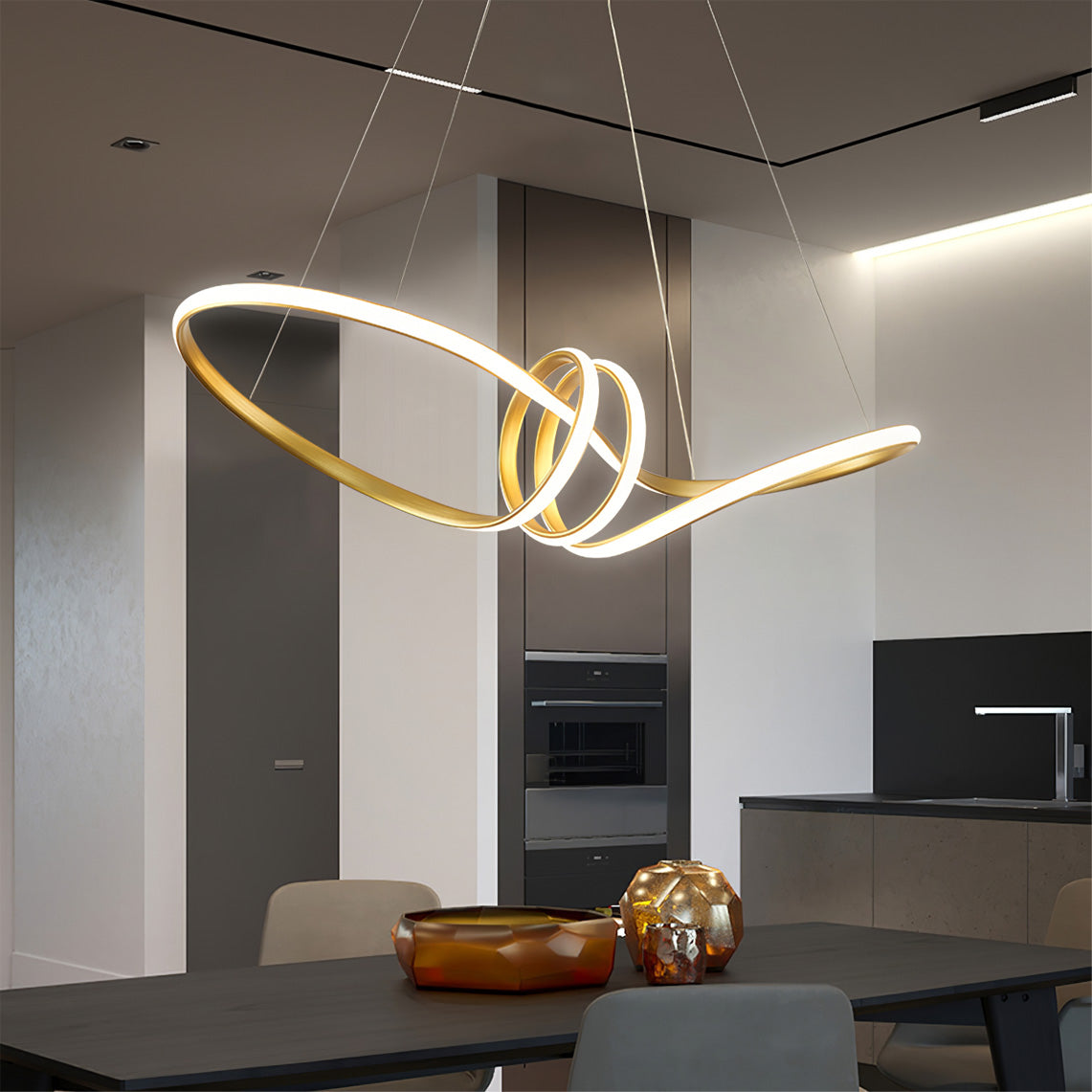 FLORENTINE SILK STRAND CEILING LUMINAIRE
