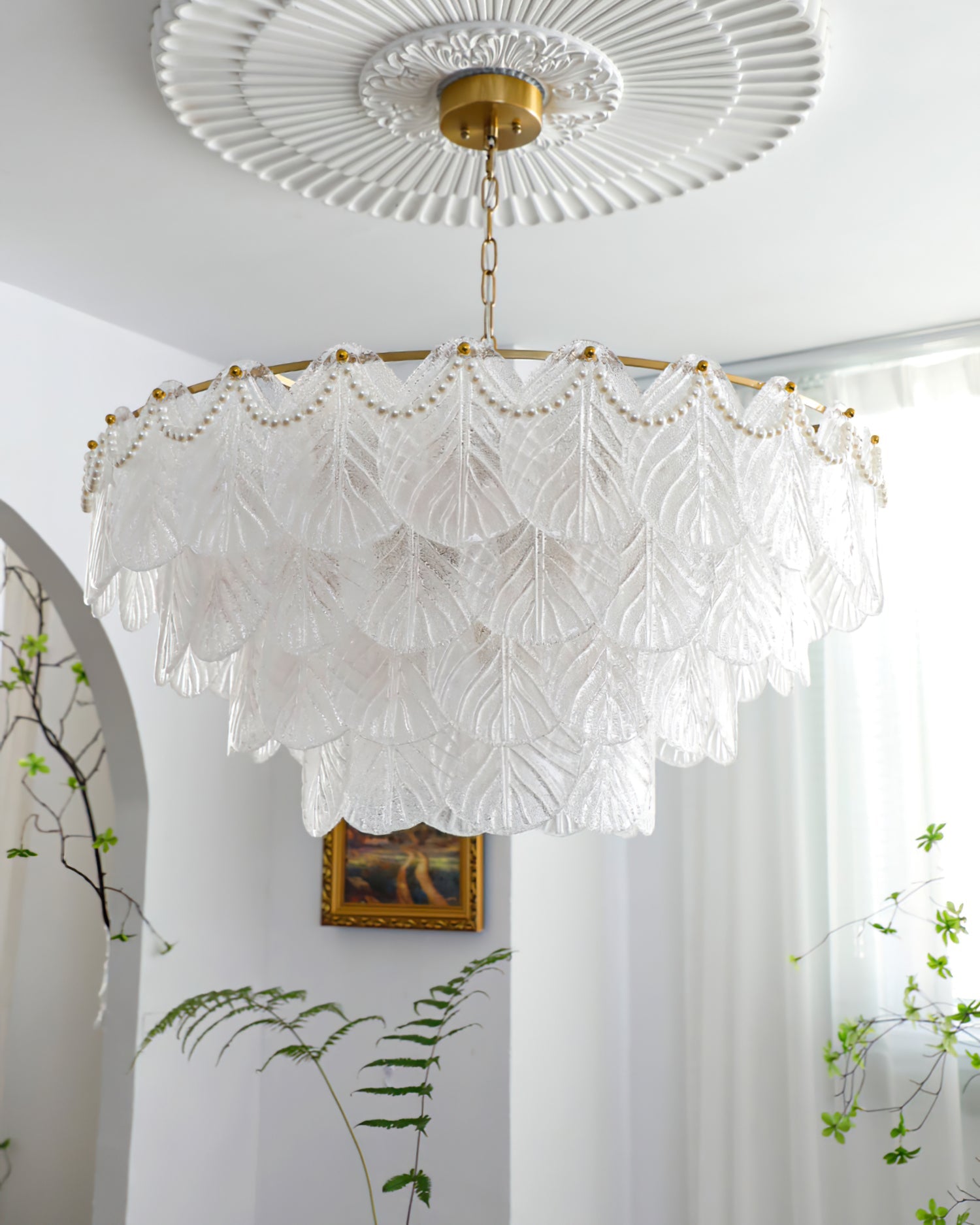 CLARIDGE ARTISAN GLASS HANGING LANTERN