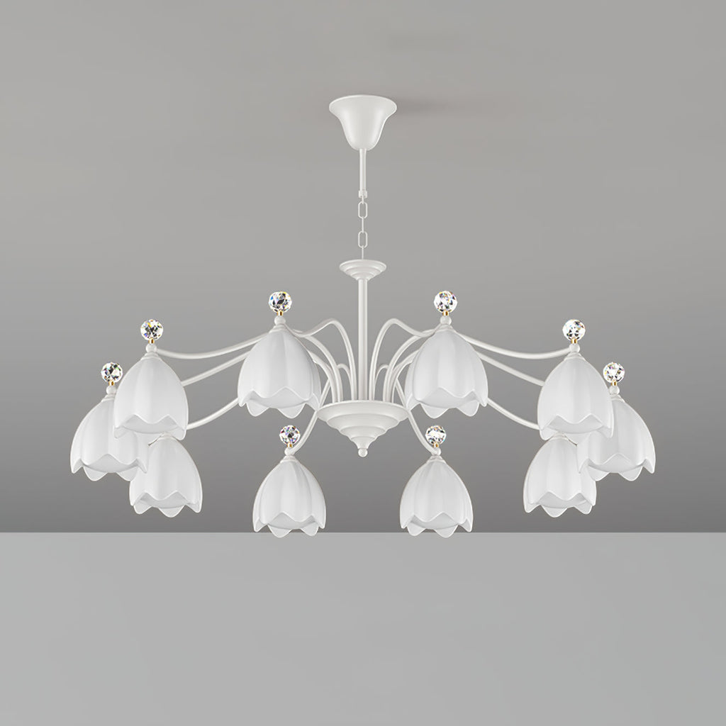 WINCHESTER CRYSTAL TEARDROP CHANDELIER