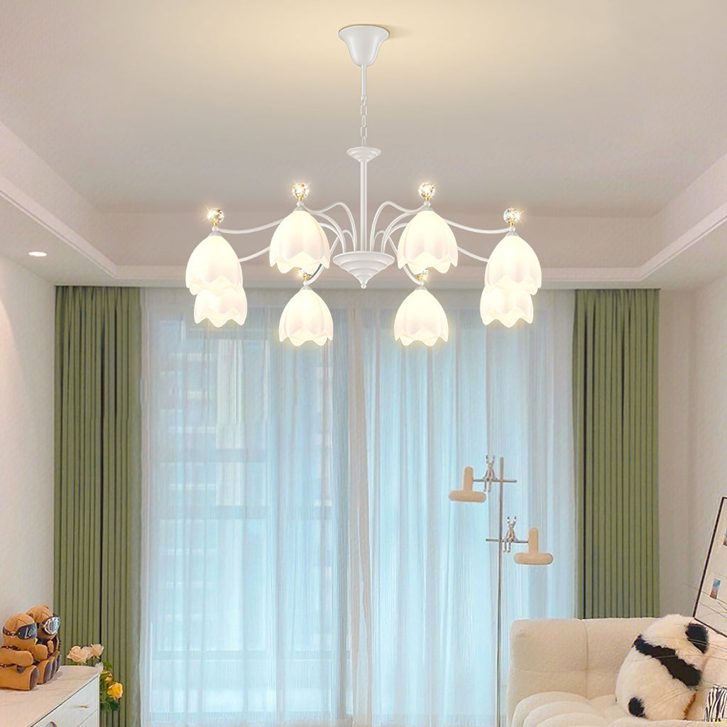 WINCHESTER CRYSTAL TEARDROP CHANDELIER
