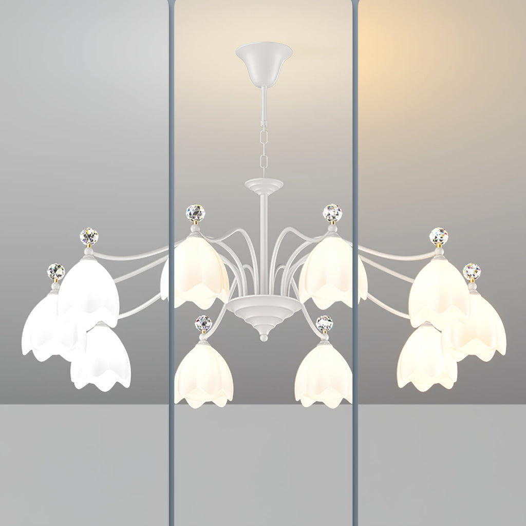 WINCHESTER CRYSTAL TEARDROP CHANDELIER