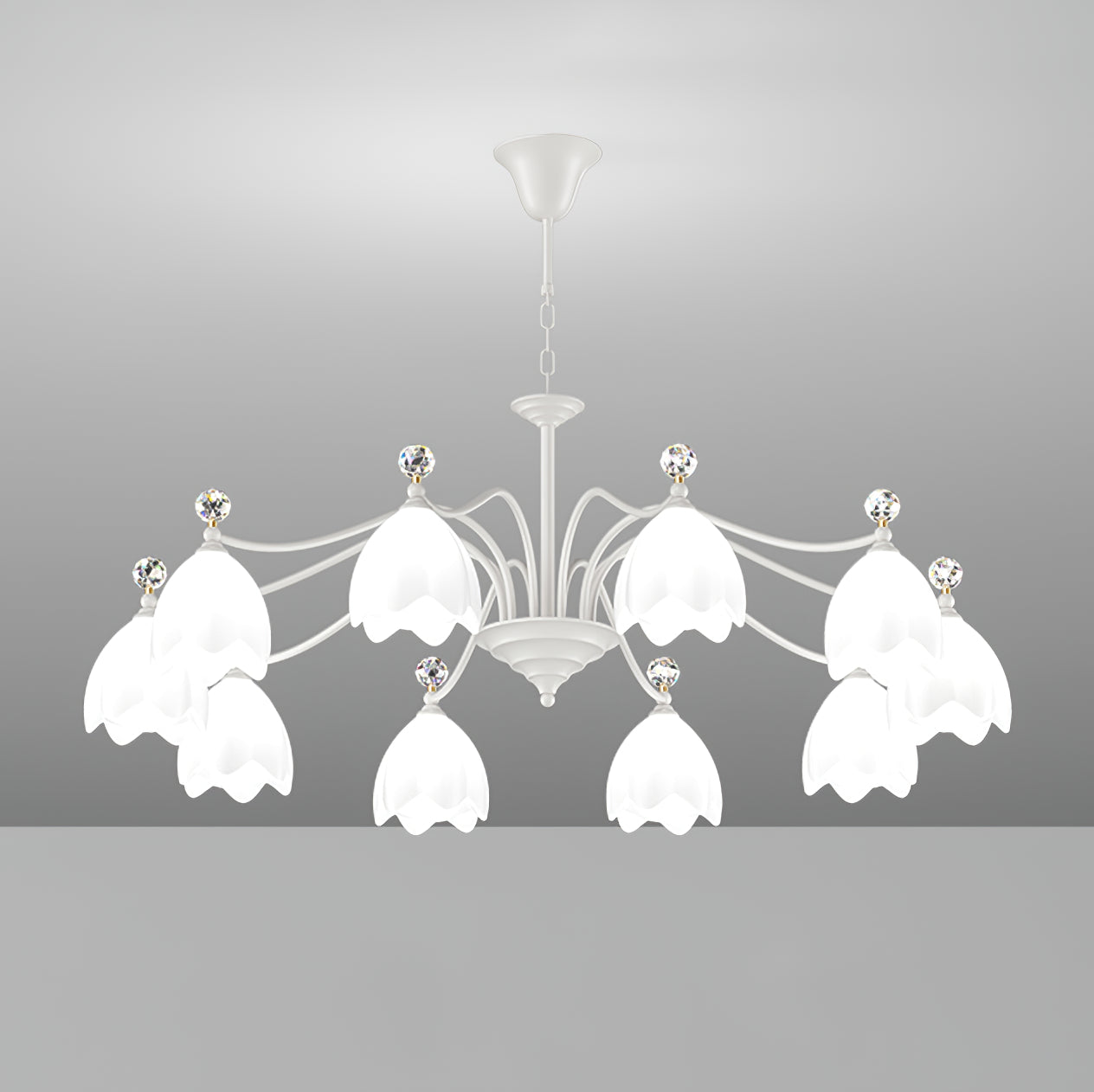WINCHESTER CRYSTAL TEARDROP CHANDELIER