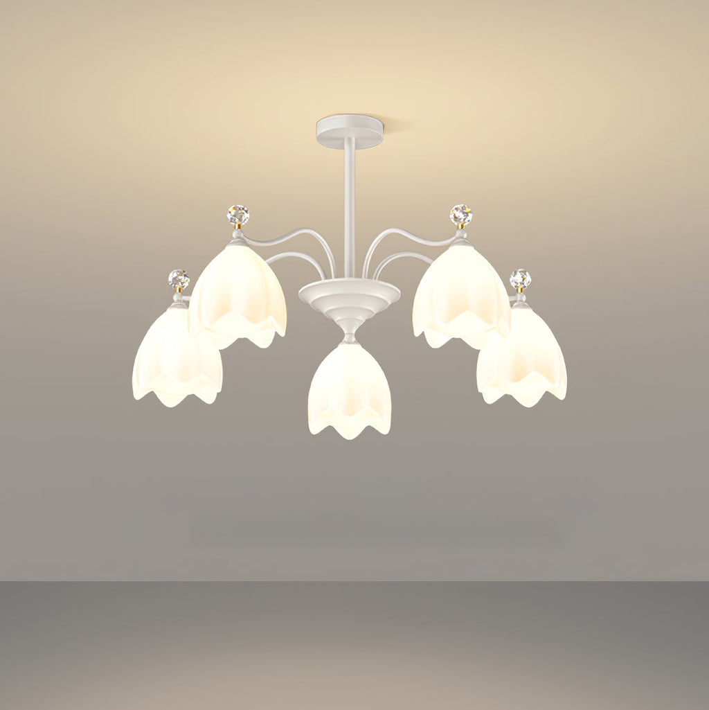 WINCHESTER CRYSTAL TEARDROP CHANDELIER