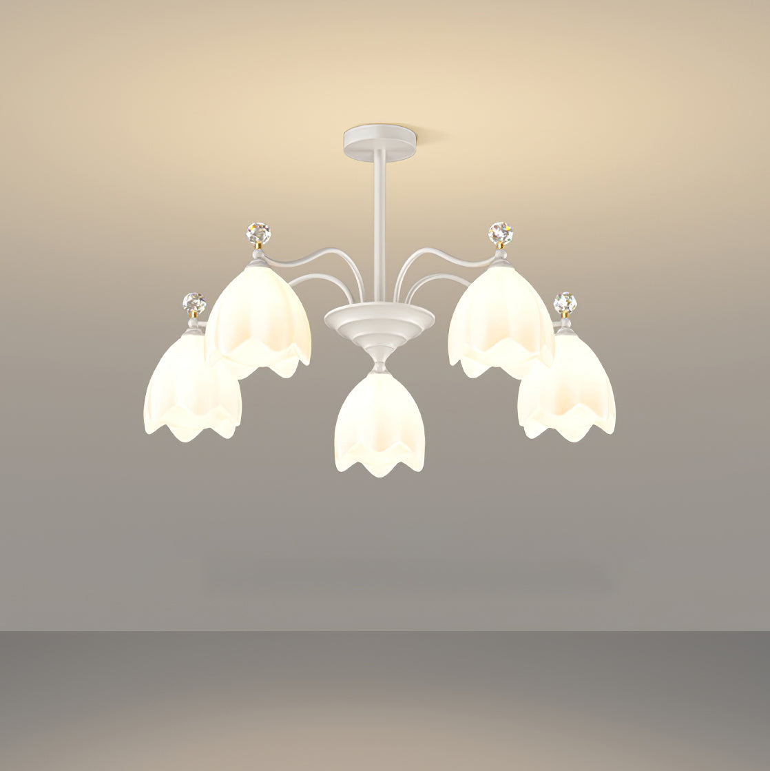 WINCHESTER CRYSTAL TEARDROP CHANDELIER