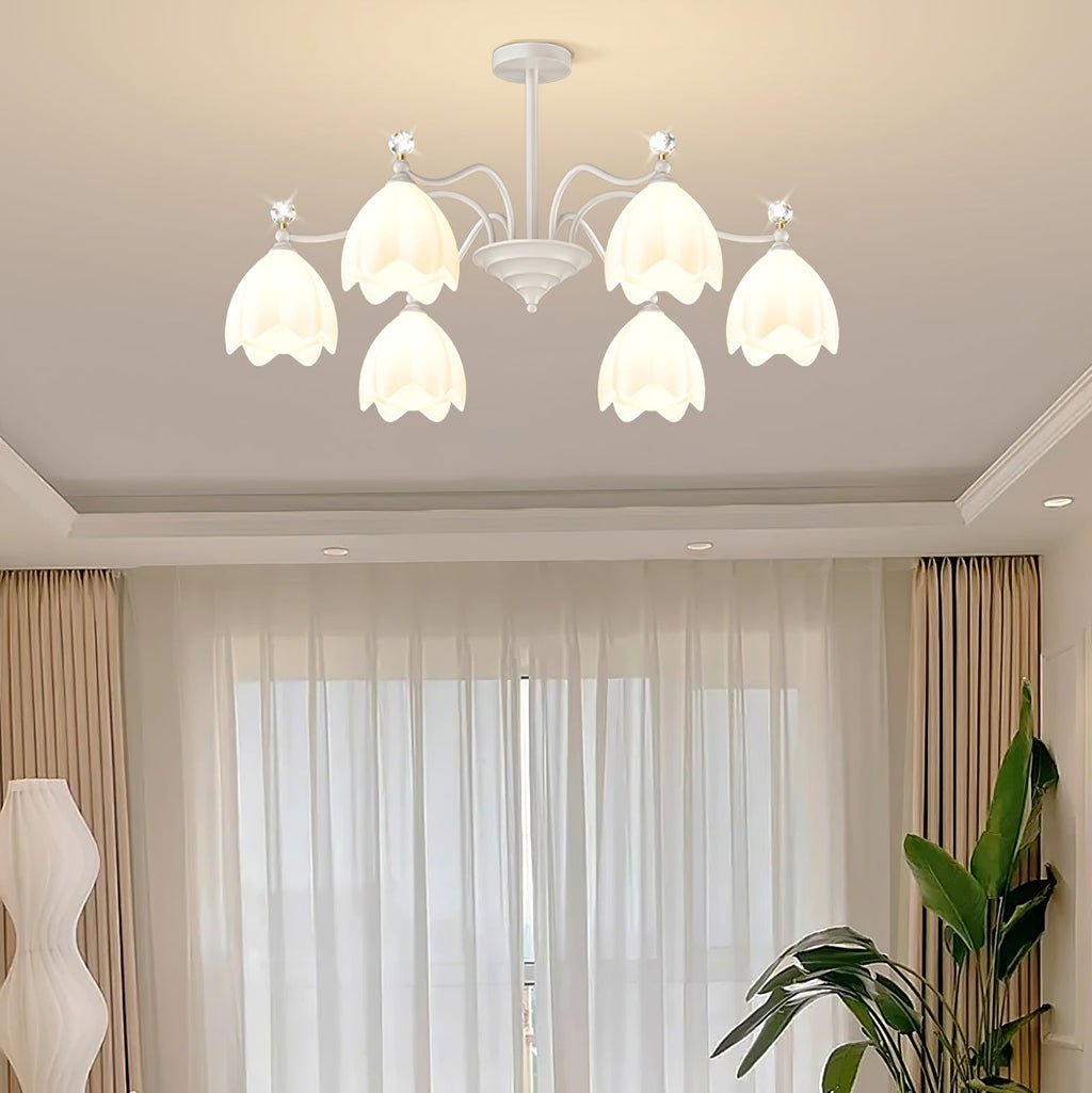 WINCHESTER CRYSTAL TEARDROP CHANDELIER