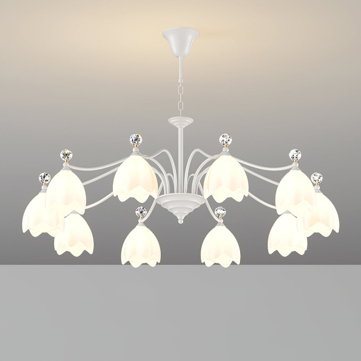 WINCHESTER CRYSTAL TEARDROP CHANDELIER