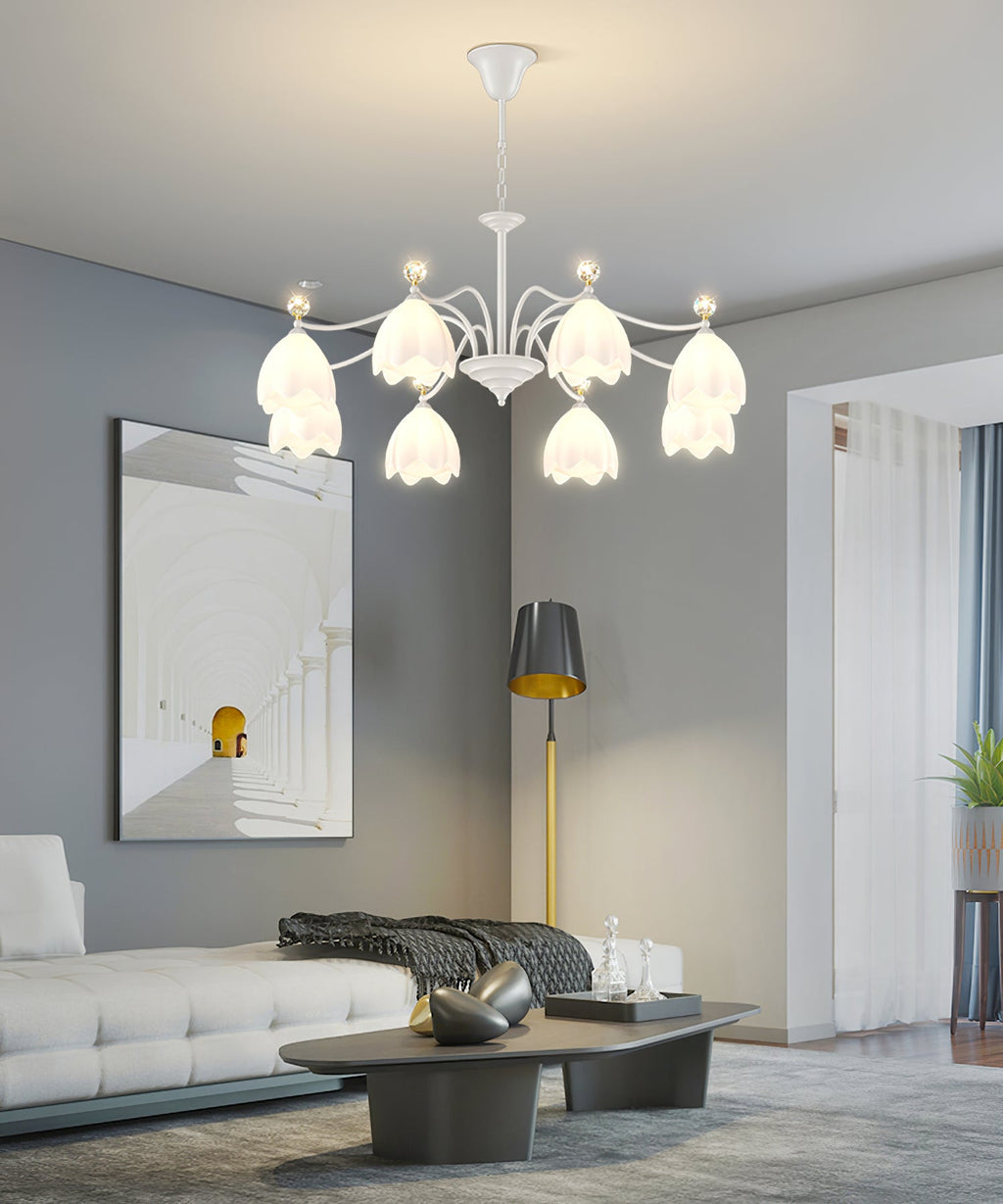 WINCHESTER CRYSTAL TEARDROP CHANDELIER