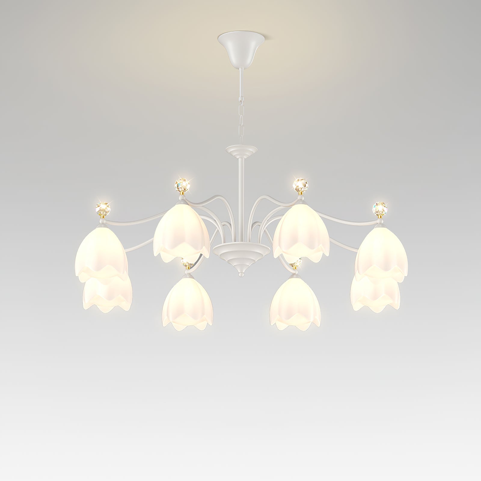 WINCHESTER CRYSTAL TEARDROP CHANDELIER