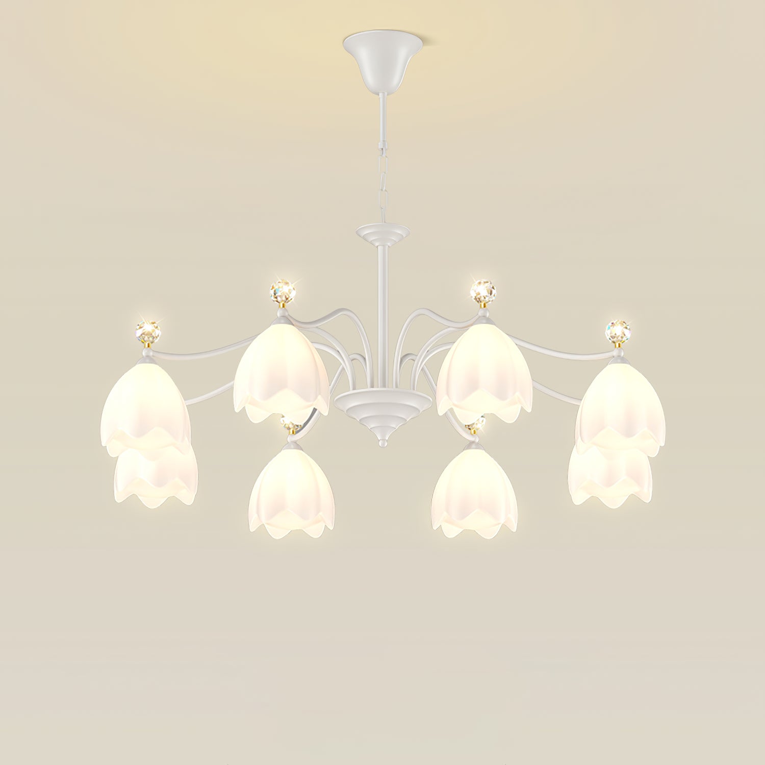 WINCHESTER CRYSTAL TEARDROP CHANDELIER