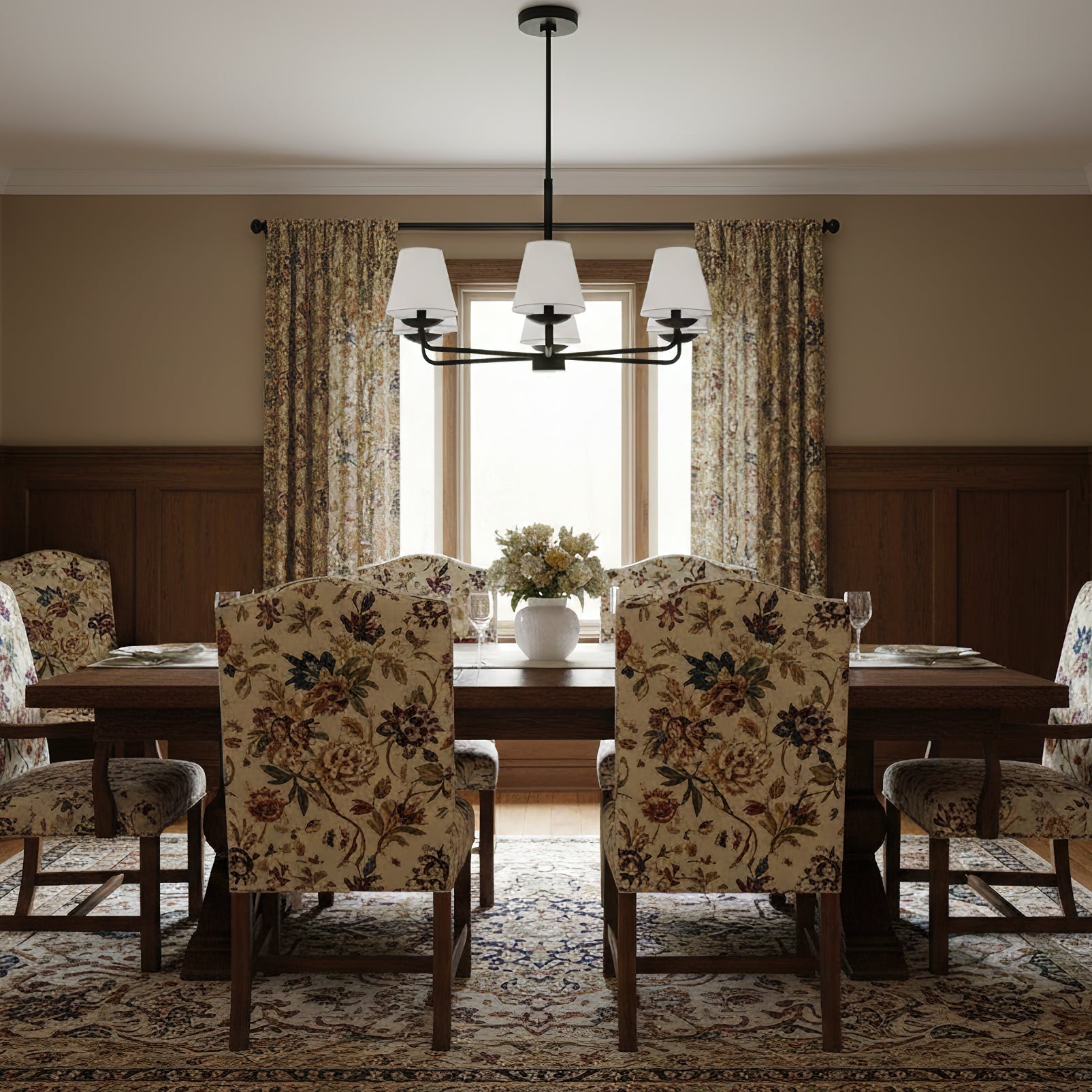 VANDERBILT CRYSTAL DRAPED LUMINAIRE