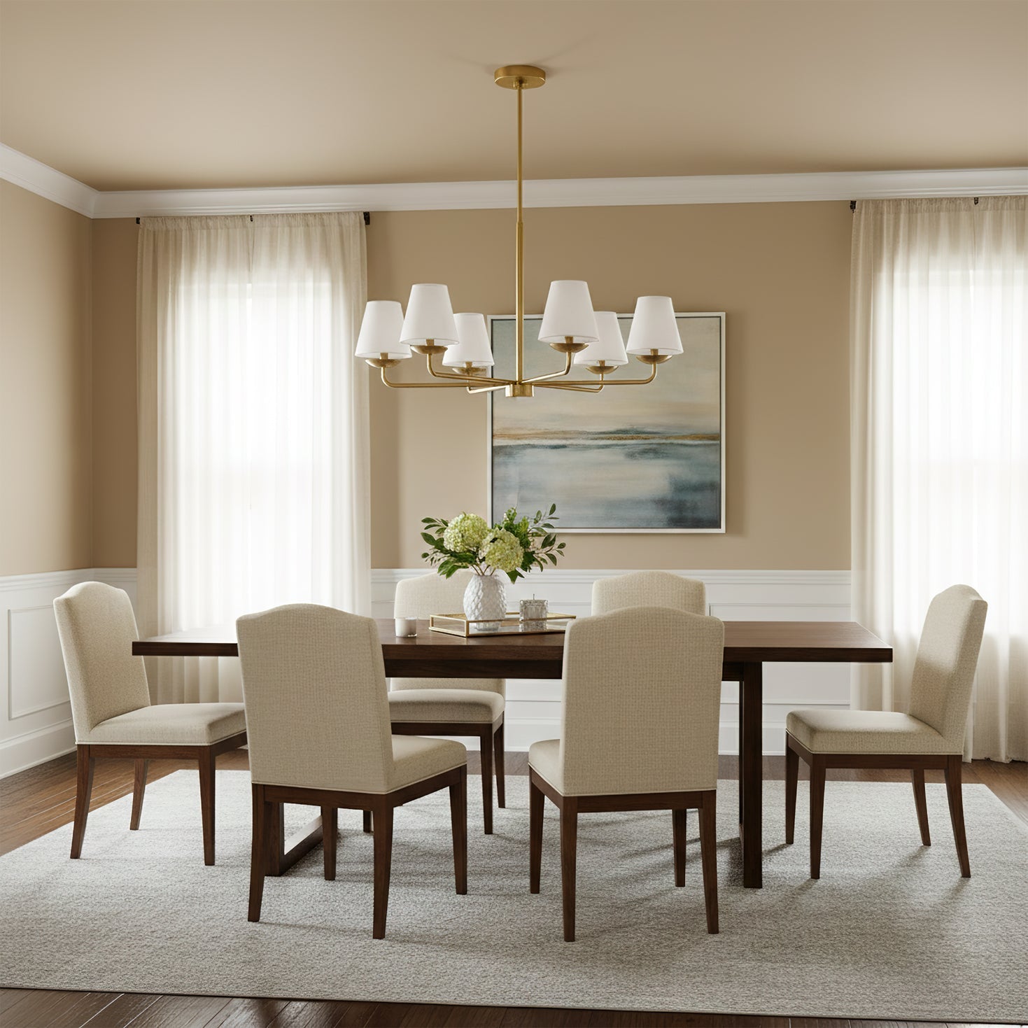 VANDERBILT CRYSTAL DRAPED LUMINAIRE