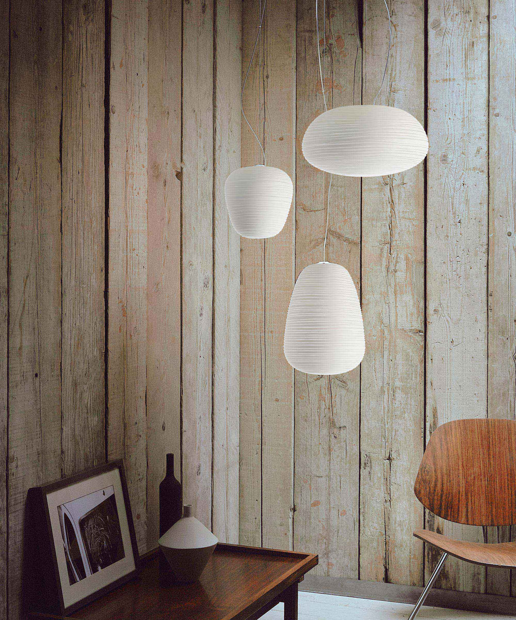 ELDERWOOD FROSTED CRYSTAL HANGING LANTERN