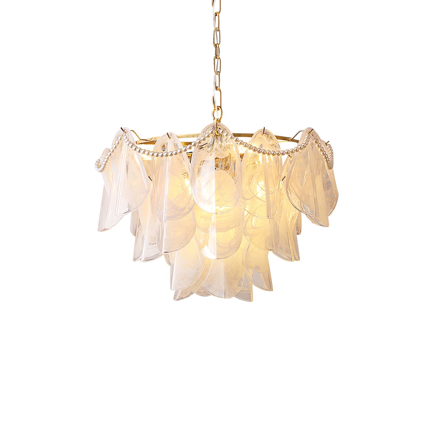 Camden Crystal Cascade Light Fixture