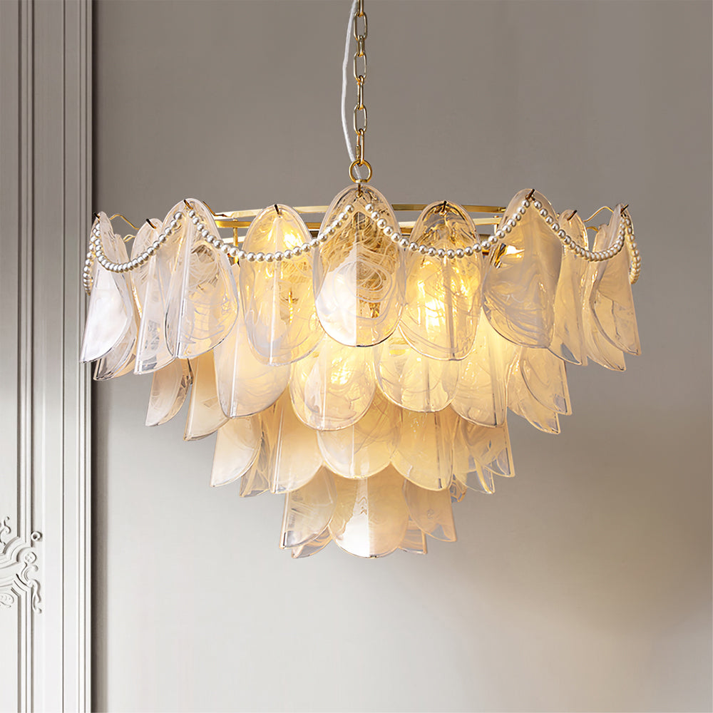Camden Crystal Cascade Light Fixture