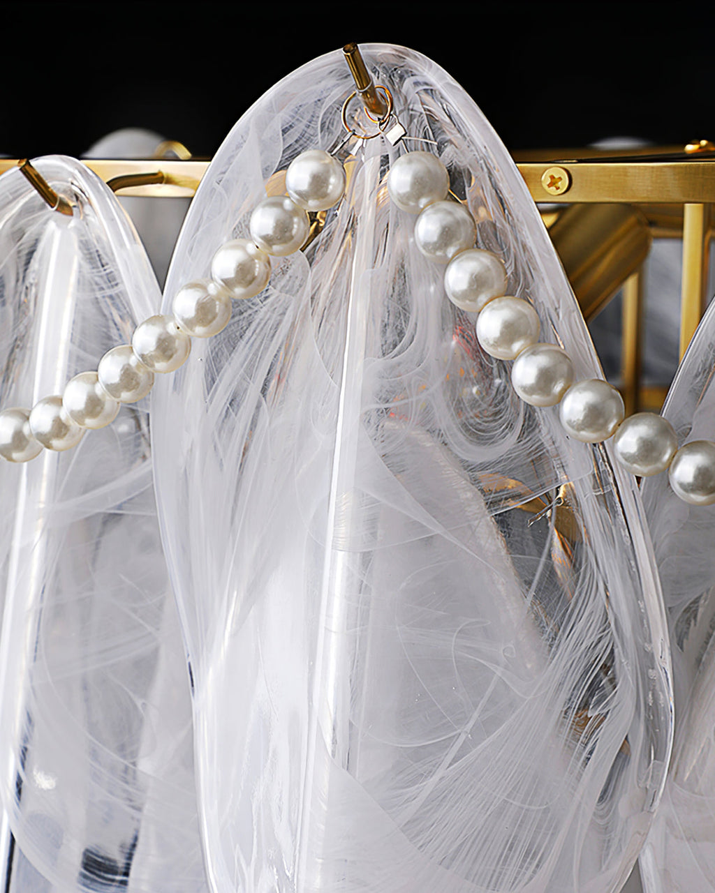 Camden Crystal Cascade Light Fixture