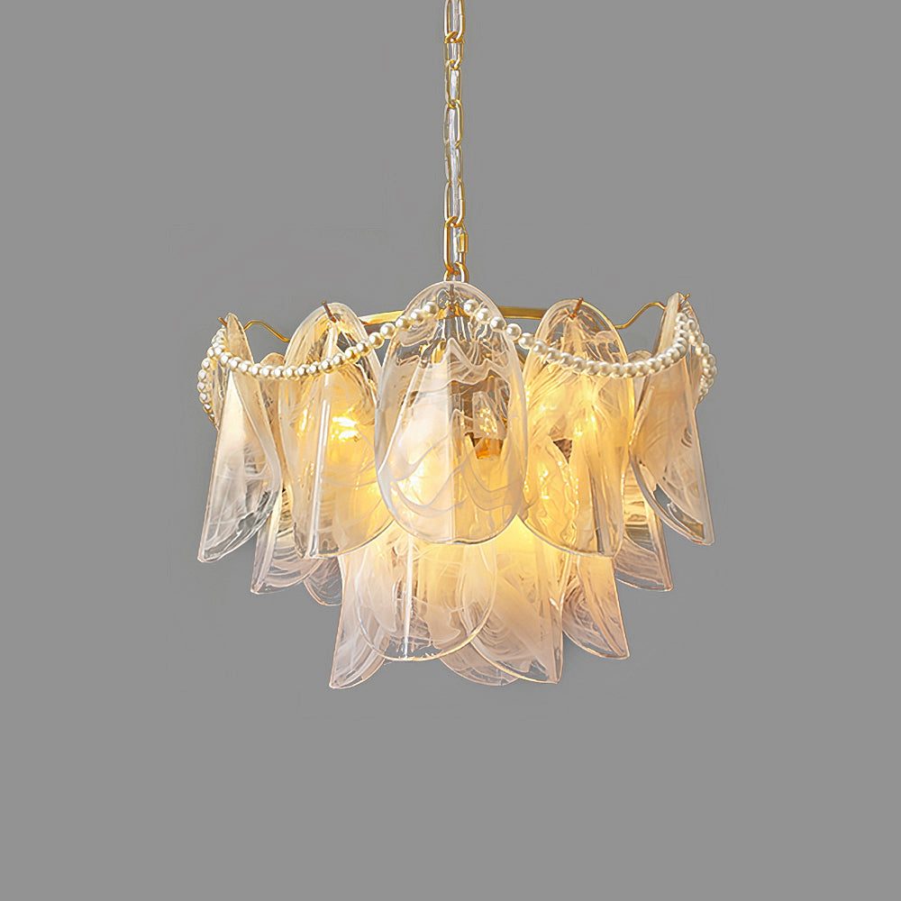 Camden Crystal Cascade Light Fixture