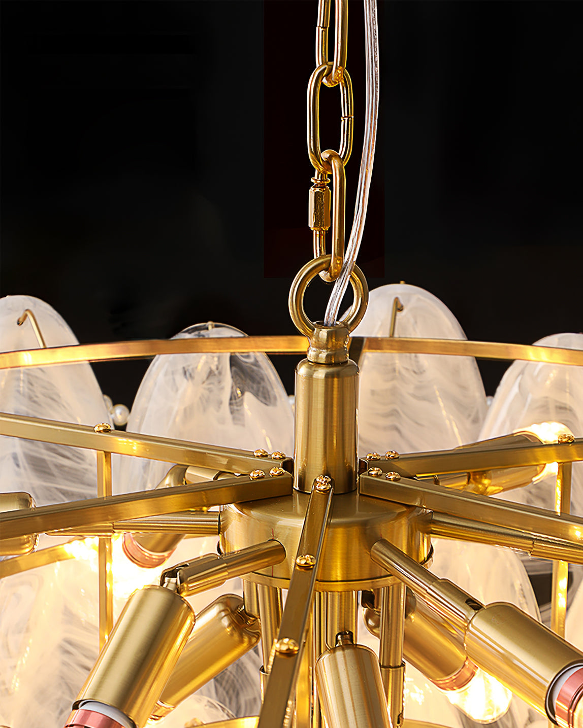 Camden Crystal Cascade Light Fixture