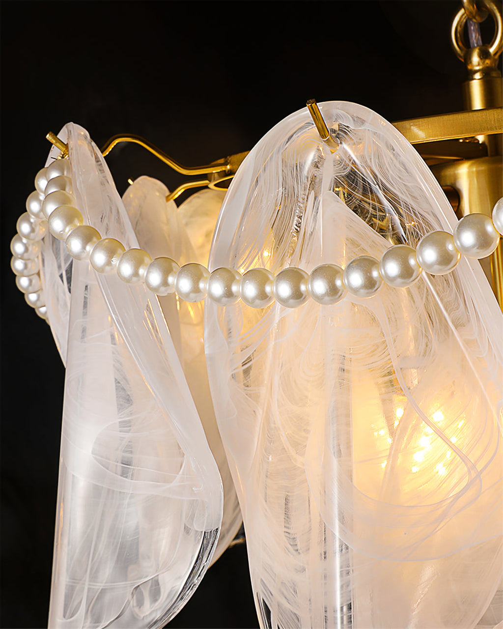 Camden Crystal Cascade Light Fixture