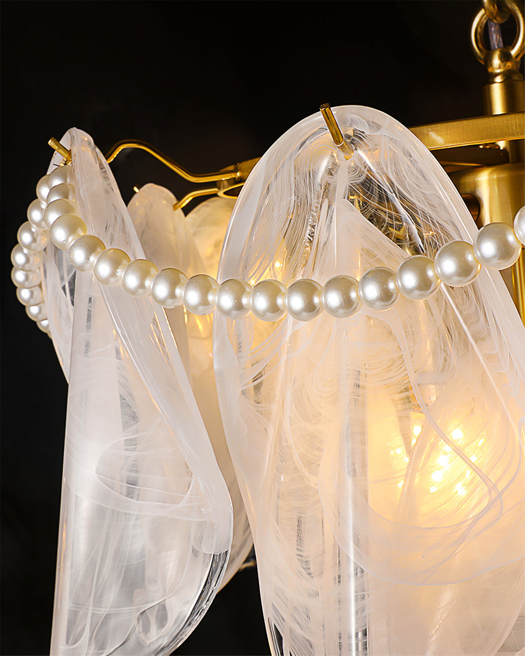 Camden Crystal Cascade Light Fixture