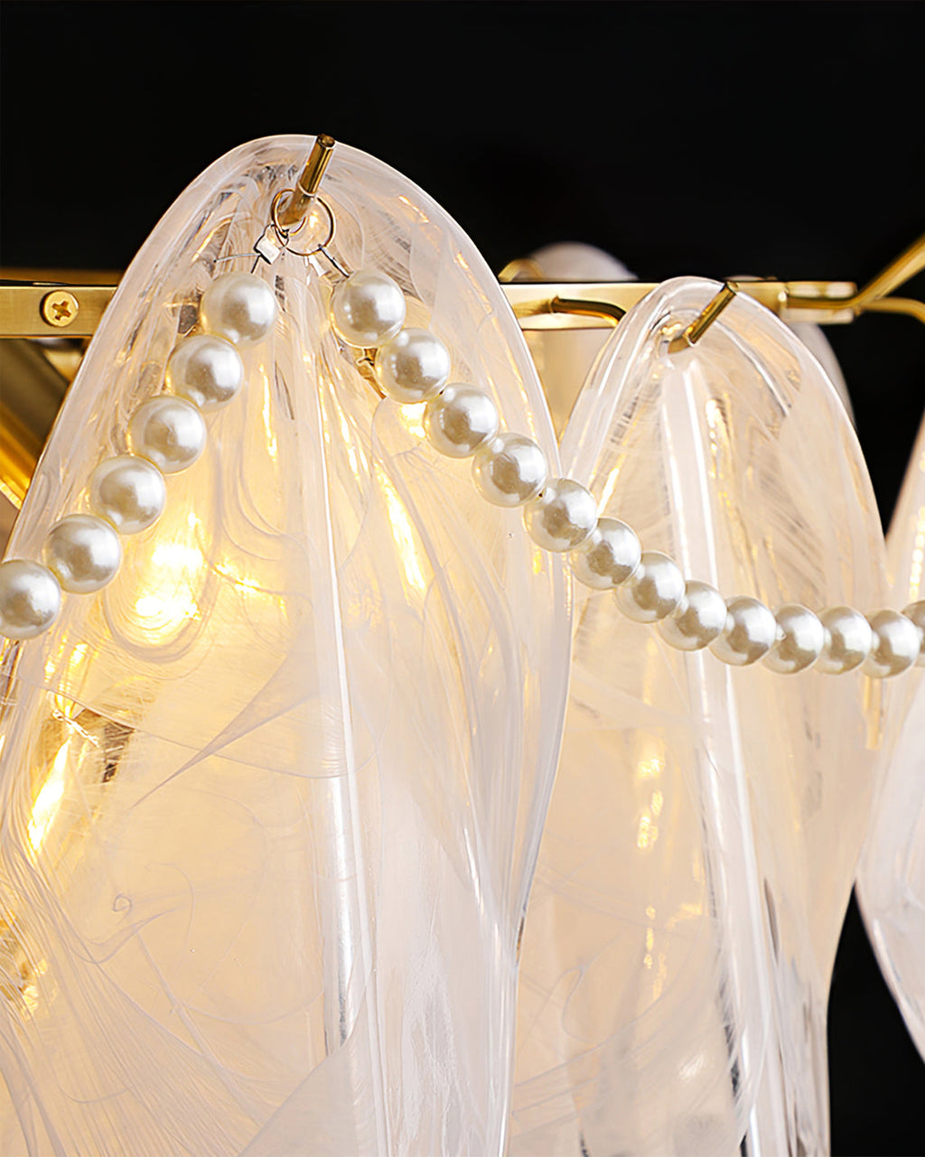 Camden Crystal Cascade Light Fixture