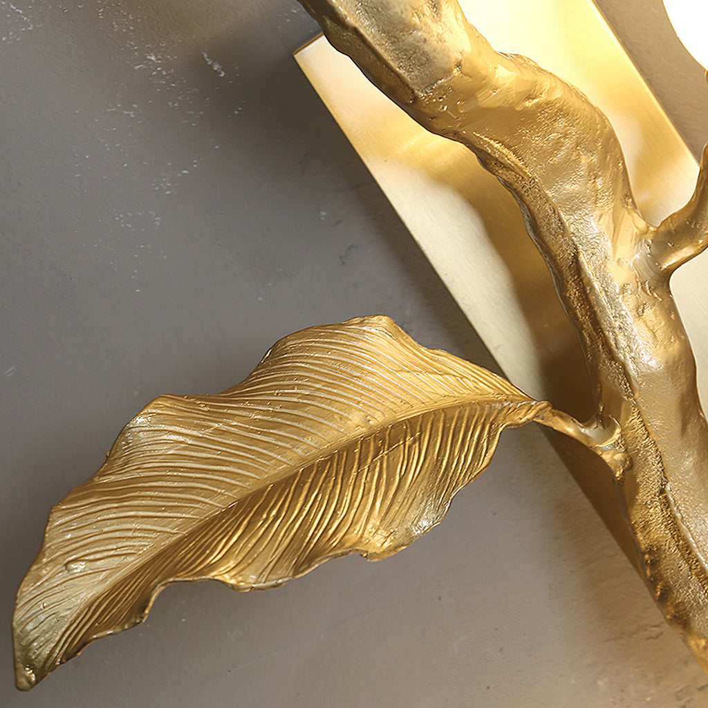 CHISWICK ROSE-TINTED BRASS WALL SCONCE