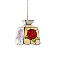 CHARLESTON ROSE-GLAZED HANGING LANTERN