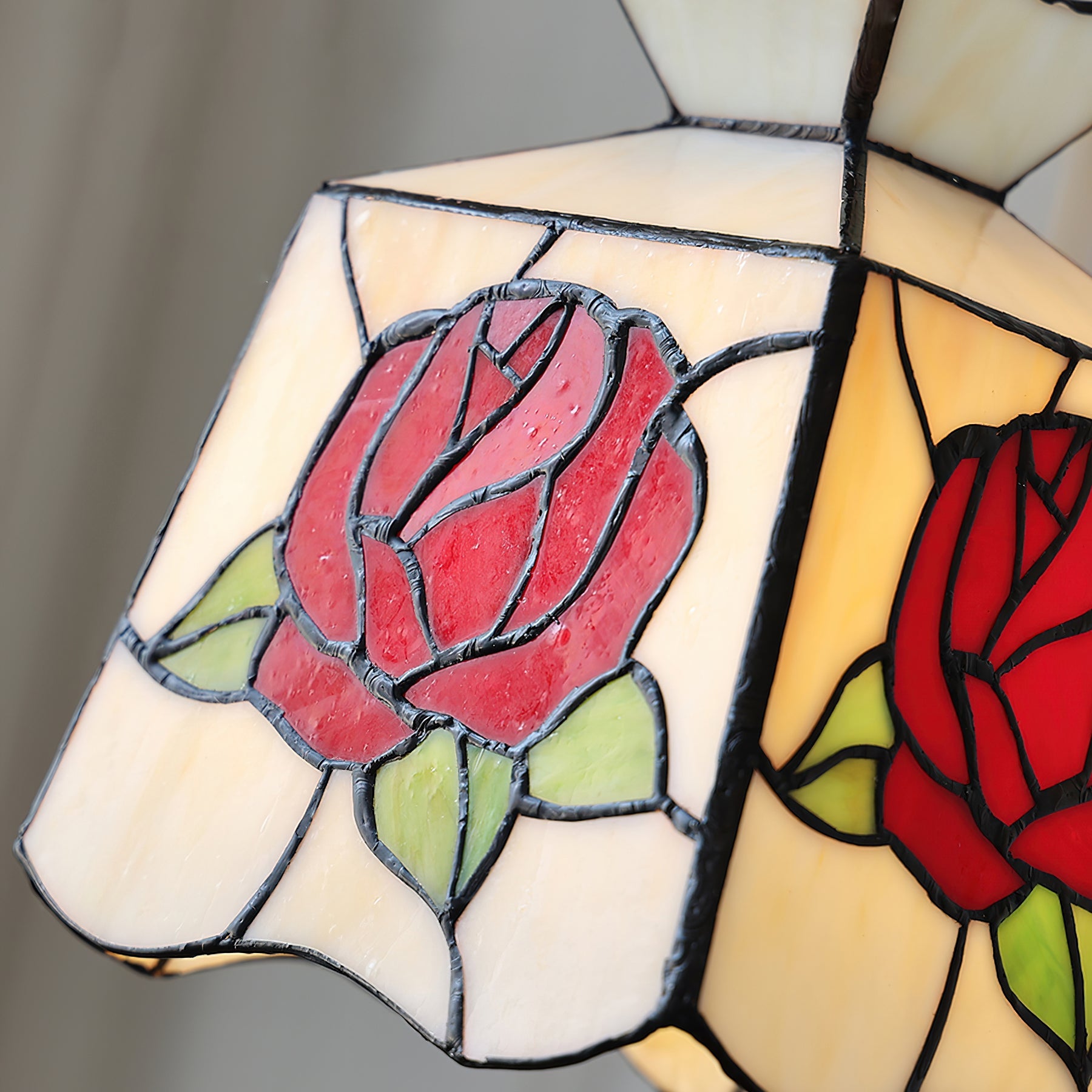 CHARLESTON ROSE-GLAZED HANGING LANTERN