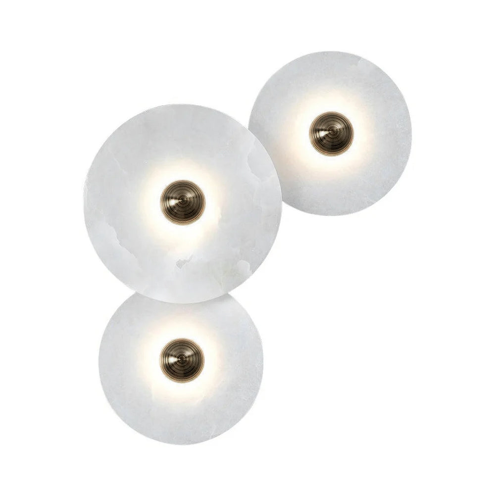 WINDSOR CIRCLE ALABASTER WALL SCONCE