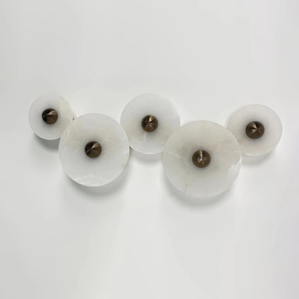 WINDSOR CIRCLE ALABASTER WALL SCONCE