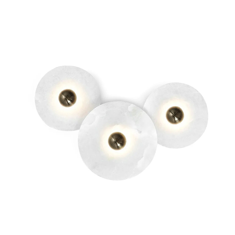 WINDSOR CIRCLE ALABASTER WALL SCONCE